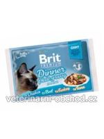 Kočky - krmivo - Brit Premium Cat D Fillets in Gravy Dinner Plate