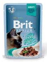 Kočky - krmivo - Brit Premium Cat D Fillets in Gravy With Beef