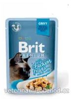 Kočky - krmivo - Brit Premium Cat D Fillets in Gravy With Chicken