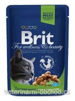 Kočky - krmivo - Brit Premium Cat kapsa Chicken Slices for Steril