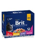 Kočky - krmivo - Brit Premium Cat kapsa Family Plate (12x100g)