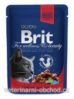 Kočky - krmivo - Brit Premium Cat kapsa with Beef Stew & Peas