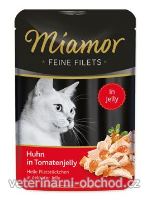 Kočky - krmivo - Miamor Cat Filet kapsa kuře+rajče v želé