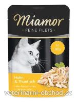 Kočky - krmivo - Miamor Cat Filet kapsa kuře+tuňák v želé