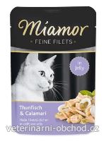 Kočky - krmivo - Miamor Cat Filet kapsa tuňák+kalamáry v želé