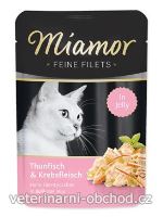 Kočky - krmivo - Miamor Cat Filet kapsa tuňák+krab v želé