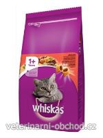 Kočky - krmivo - Whiskas Dry s hovězím masem a játry