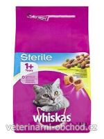Kočky - krmivo - Whiskas Dry s kuřecím masem STERILE