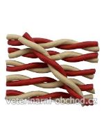 Pamlsky - Magnum Twisted Stick 5" red / white 50ks