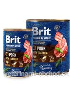 Psi - krmivo - Brit Premium Dog by Nature konz Pork & Trachea