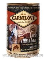 Psi - krmivo - Carnilove Wild konz Meat Lamb & Wild Boar