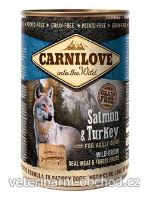 Psi - krmivo - Carnilove Wild konz Meat Salmon & Turkey