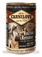 Psi - krmivo - Carnilove Wild konz Meat Venison & Reindeer
