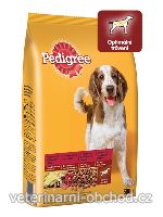 Psi - krmivo - Pedigree Dry Adult s hovězím a drůbežím masem