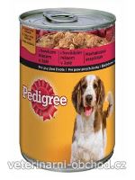 Psi - krmivo - Pedigree konzerva Adult hovězí v želé
