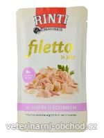 Psi - krmivo - Rinti Dog Filetto kapsa kuře+šunka v želé