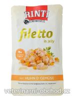 Psi - krmivo - Rinti Dog Filetto kapsa kuře+zelenina v želé