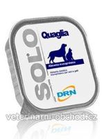 Psi - krmivo - SOLO Quaglia 100% (křepelka) vanička